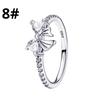 Original 925 Silver Charms Colorful Bow Set Earrings Ring Beads Pendant for Women Bracelets Necklaces DIY Jewelry Gift