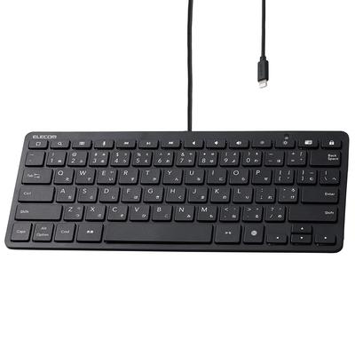 ELECOM Káblová klávesnica Lightning konektor US rozloženie Kľúč Čierna TK-LCP01BK