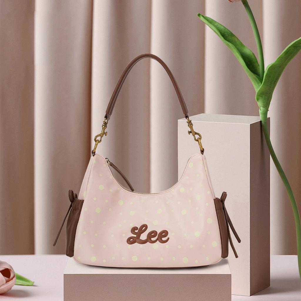 New Lee PU, Textile Mixture Shoulder Bag Regular Women's Multicolor LE250197M