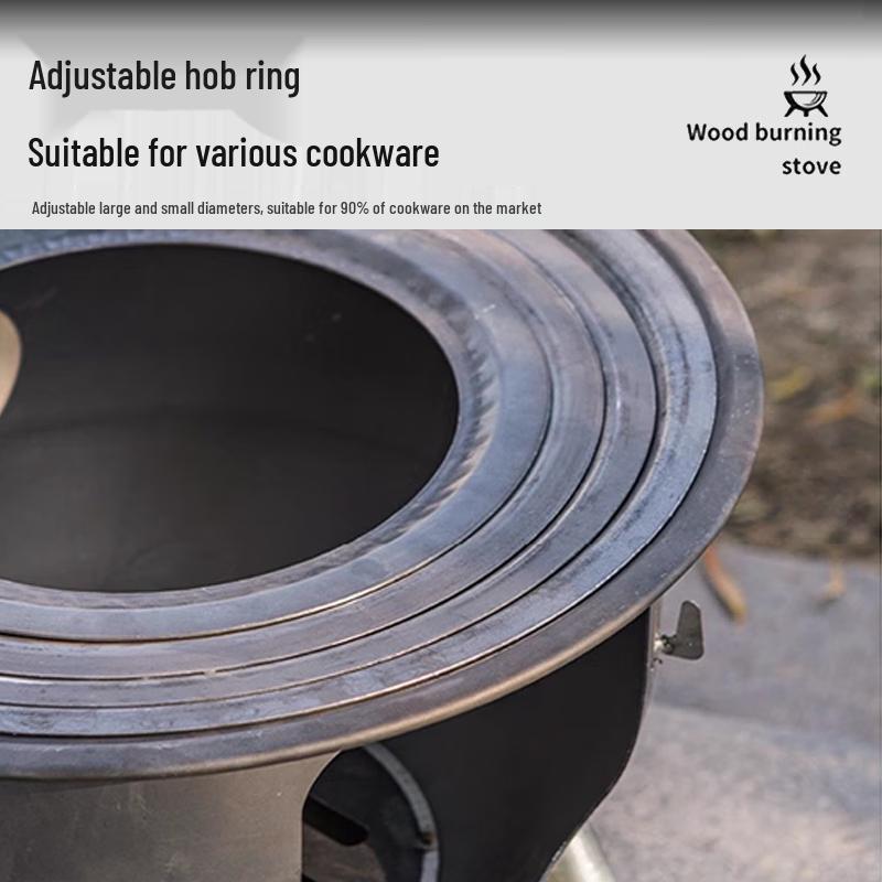 Shinja Outdoor Heavy-Duty Integrated Wood Stove