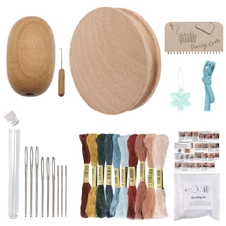 

Complete Darning Solution Including Circular Board for Various Garment Restoration and Sewing Needs 1