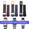 Silicone Watch Strap for Athens Observation Navigation 1183 Men's Women's Waterproof For Ulysse Nardin Rubber Watchbands
