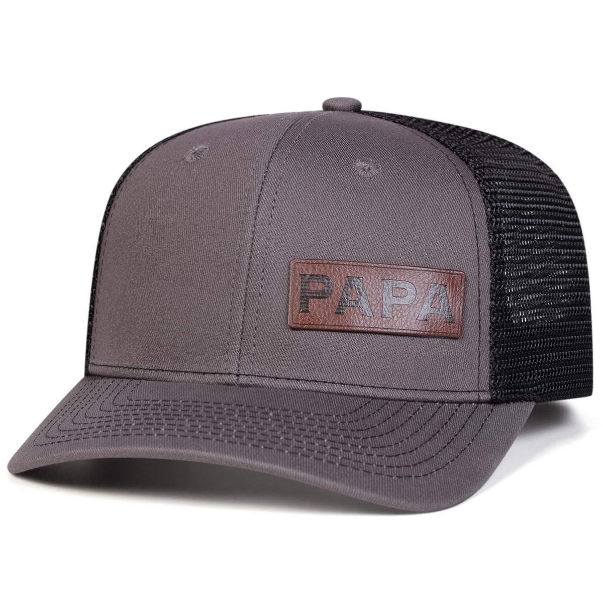 

Unisex Dad Letter Leather Label Baseball Net Caps Spring Summer Outdoor Adjustable Casual Hats Sunscreen Hat Sports Cap