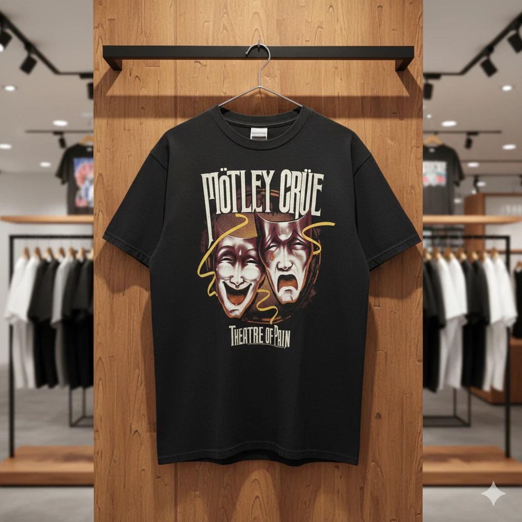 

Motley Crue Theatre of Pain Vintage Band Graphic T Shirt - T607 M