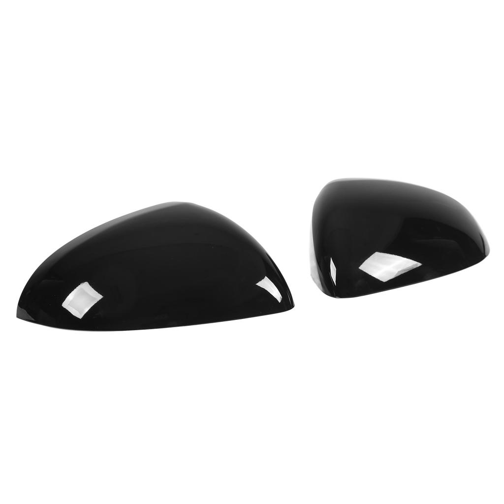 Pair Rearview Mirror Cover Glossy Black Exterior Protector Replacement for Mercedes?Benz C?Class