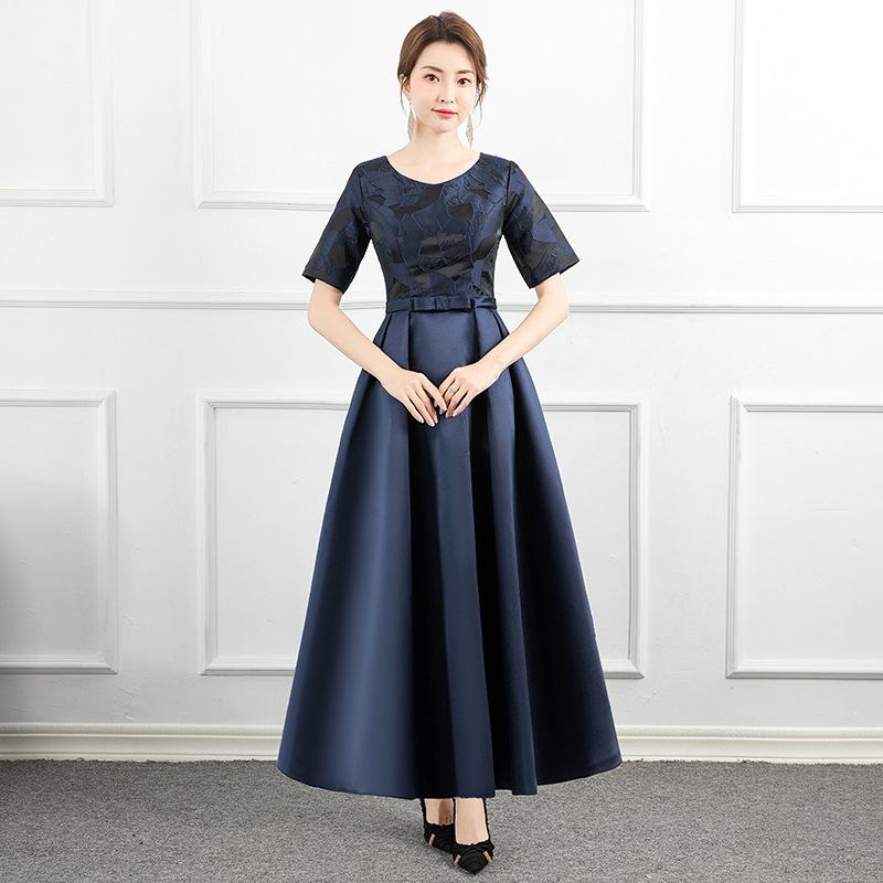 Small dress dress, new big choir performance dress, graduation medium and long temperament elegant dinner dress