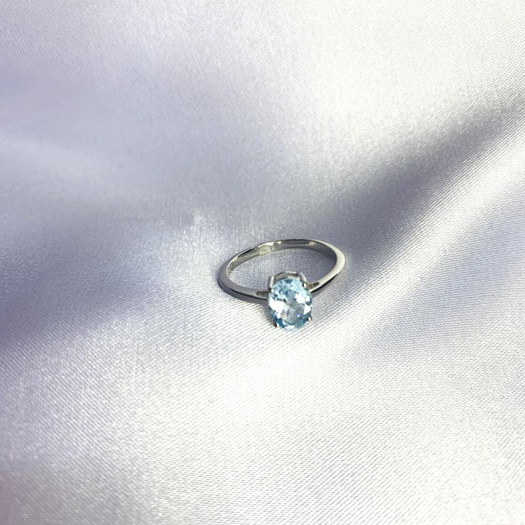 Silver Ring with Natural Topaz 1.538ct (2059059) 2.15 Gr. 925 Samples