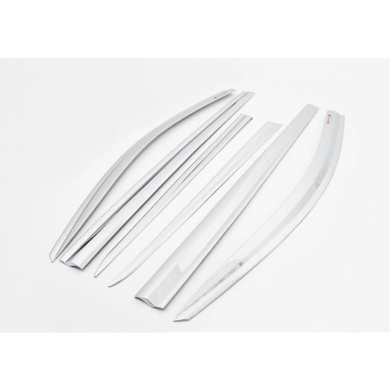 FIT FOR Kia Carnival Grand Carnival Sedona 2015-2020 ABS chrome waterproof Door Window Visor Vent Shades Sun Rain Guard