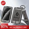 Tapas de Rueda Auto TPU Aleación de Zinc Estuche para Llaves Bolsa Para Renault Koleos Captur Kadjar Megane Clio Talisman Scenic Arkana Llavero de Coche Coche