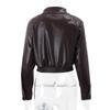 Retro Biker Style Women's PU High-Shine Jacket - 2025 Autumn Winter Trendy Versatile Faux Leather Coat, Edgy Chic Motorcycle Outerwear