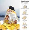 1pc, Disney Princess Bella Throw Blanket Soft Flannel Coverlet for Bed, Couch, Travel, Camping, Car, Beach, Office Nap Perfect Gift