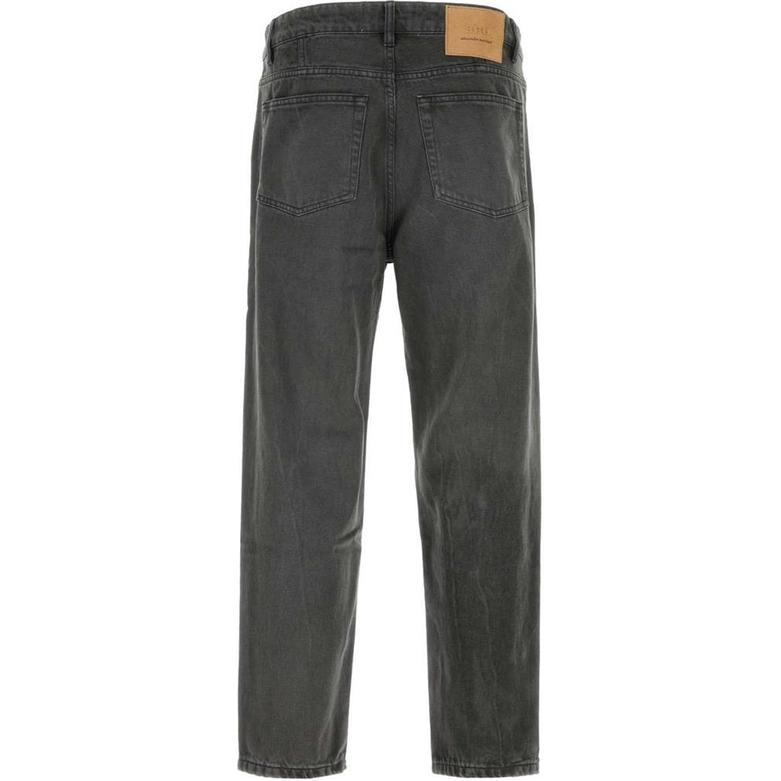 Ami Paris Logo Patch Tapered Fit Jeans HTR103CO0037-001
