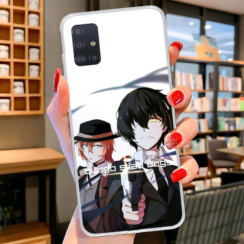 

Bungo Stray Dogs Double Black Cover Phone Case For Samsung Galaxy A12 A22 A32 A52 A72 A02S Phone Case Note 20 Ultra 10 S10 Plus Samsung A32 4G