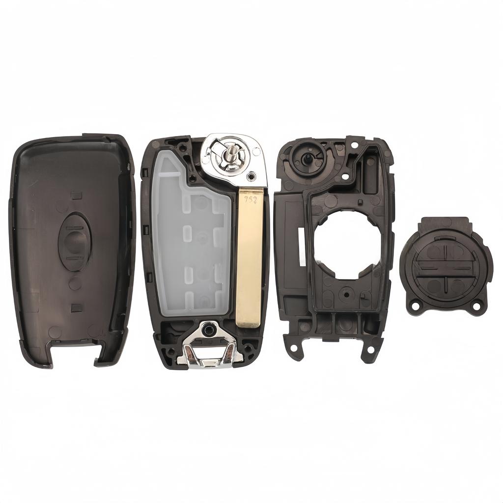 Xjmynb For Hyundai Accent Kona Tucson Elantra Accent Solaris Verna + Flip Smart Remote Key Shell Case Fob 2/3 Buttons