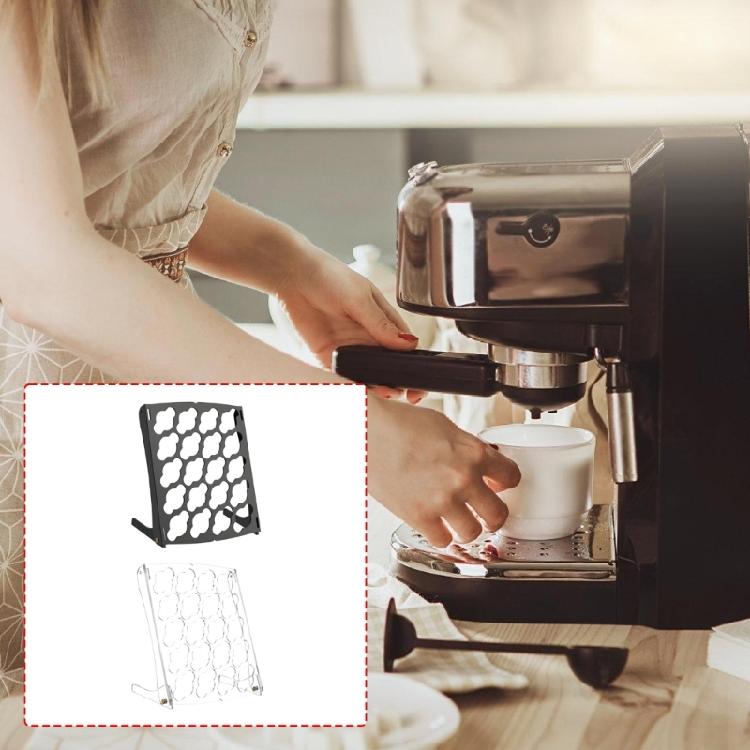 Compactly Coffee Pods Display Rack For Coffee Brewer Features Stable Base Design Coffee Pods Stand