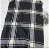 Vintage Striped Light Green Beige Winter Warmth Windproof Scarf for Men and Women, Dry Clean Only, Tassel Edges, Soft Texture, Outdoor Cozy