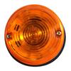 Pair of Front Indicator Lamps Amber Lens with 12V Bulbs Compatible with FIAT 682-N3 Trucks & Universal Vehicles