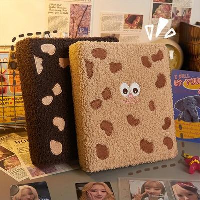 Cute Plush Photocard Kpop Kawaii Photo Album Binder Holder with 4 Grids 20pages Sleeves Idol Picture Collect Book Stationery