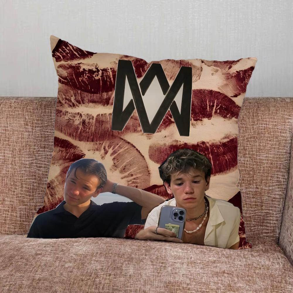 M-Marcus And M-Martinus Pillow Case For Home Bedroom Car Office Decoration Living Room Sofa Cushion Cover Suitable