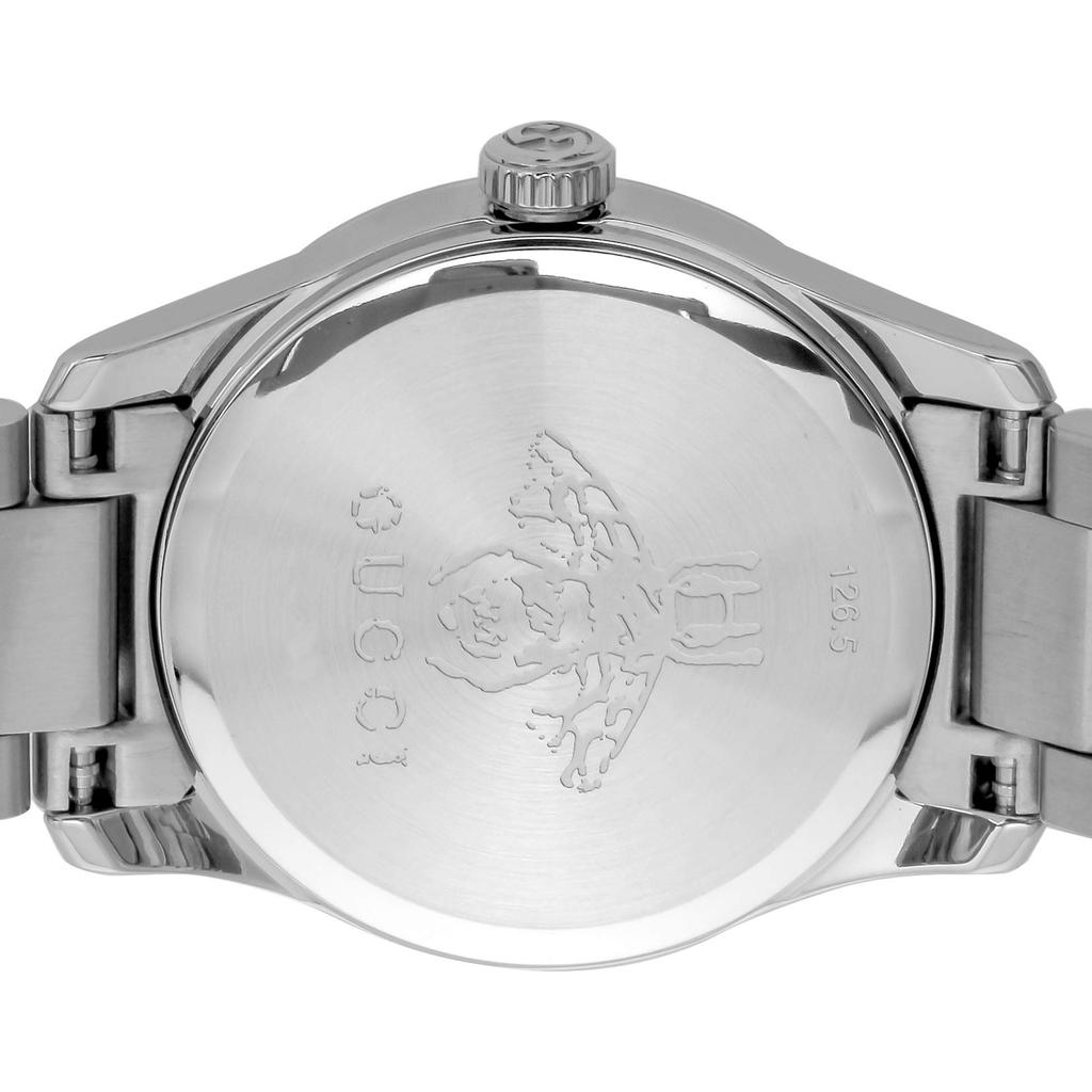 Gucci YA126595 Silver Stainless Sapphire Quartz Swiss Made G-TIMELESS Women's Watch, Dial, Steel, Crystal, Movement, 27mm,
