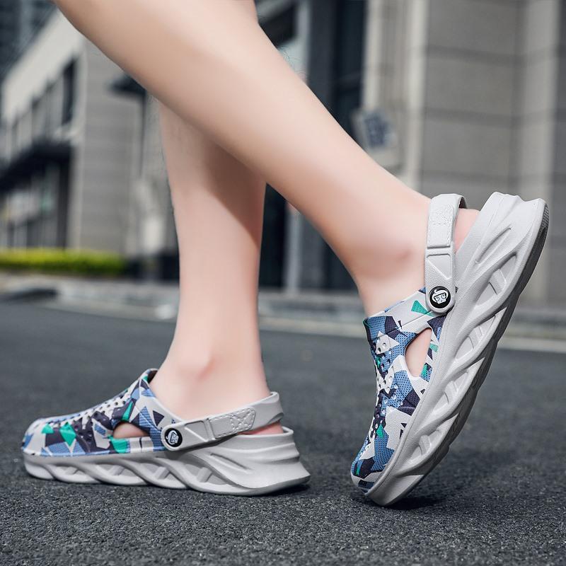 Sandals for Men Summer Casual Beach Shoes Clogs Half Slippers