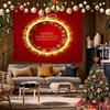 Merry Xmas New Year Background Cloth Hanging Cloth Bedroom Bedside Decorative Wall Cloth Rental Dormitory Tapestry