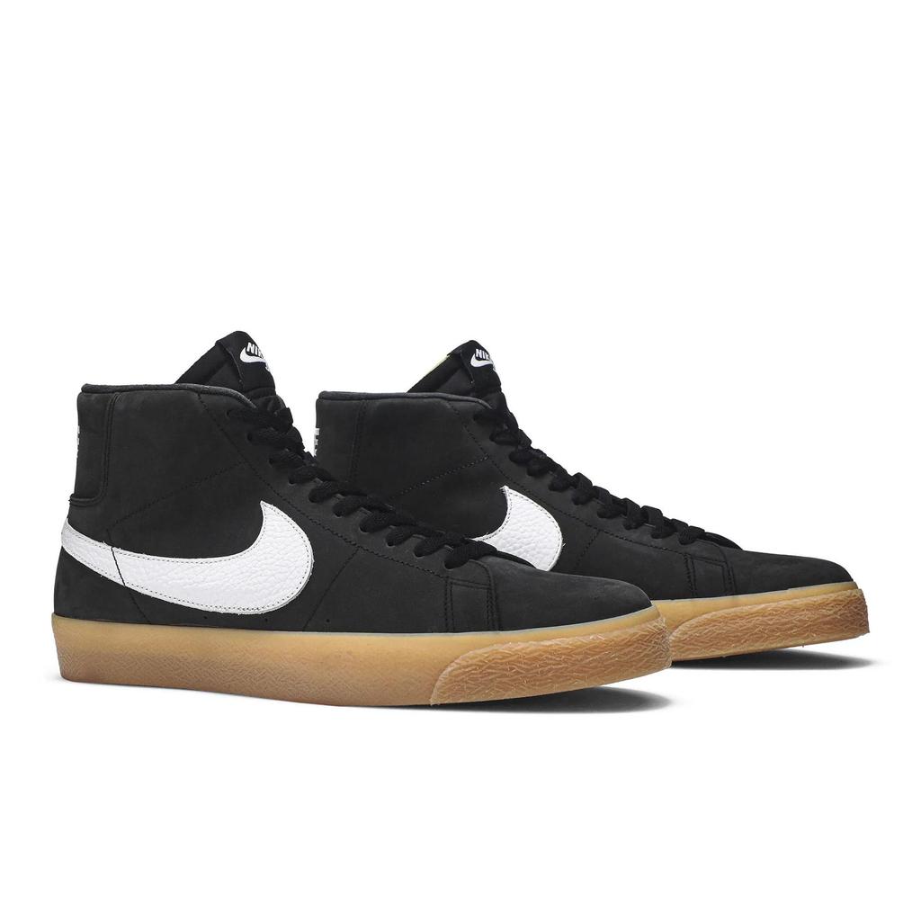 Nike Blazer Mid SB 'Orange Label' (Unisex) Black / White-Light Brown Gum Skate Shoes CD2569 018