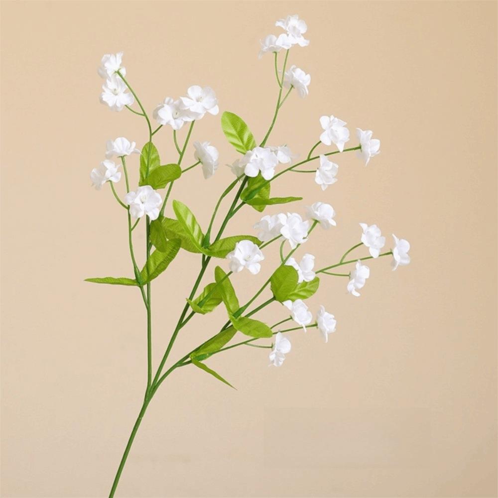 

Real Touch Forget-Me-Not Artificial Forget-Me-Not Flowers 47cm Long Branch Simulation Flowers Silk DIY Floral Arrangement Party белый