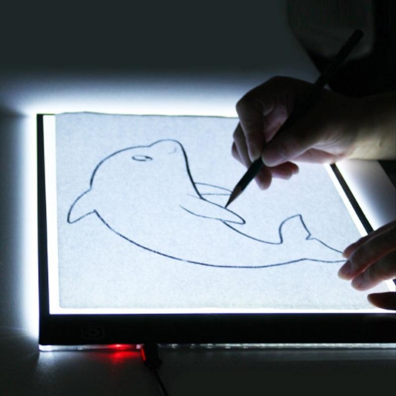 A5 USB LED Copy Board 3 Level Dimming Brightness Adjustable Ultra Thin Tracing Light Box For Drawing Animation Sketching