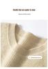 Women's Pure Cashmere Knit Long Sleeve Base Layer Sweater - Autumn/Winter, Loose Fit, Slimming, Warm Pullover