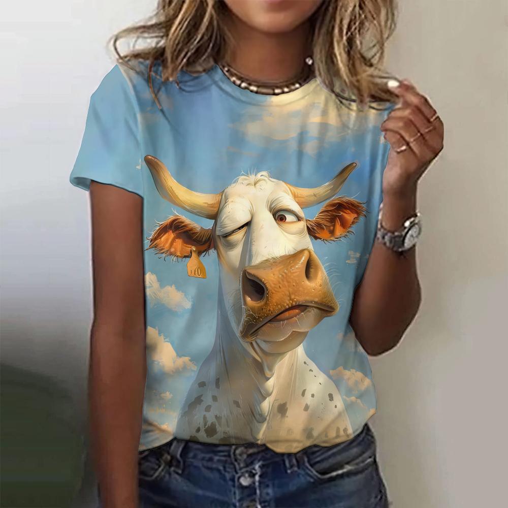 

Одежда Женская футболка с 3D-принтом Ретро Новая женская футболка с короткими рукавами Crew 6XL