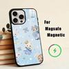 Cute Flower Lop Rabbit  Phone Case For iPhone17,16,15,14,13,12,11 Plus,Pro Magnetic with Magsafe Wireless Charging