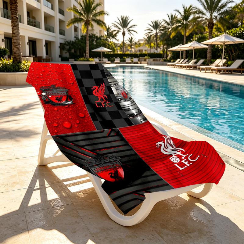 Football club.C Print Beach Towel Design, Soft, Lightweight. for Home Bathroom, Spa, Pool, Yoga, Surfing, Camping, Gift for Family, Friend