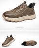 Spring Autumn Platform Cow Leather Sneakers for Men Fashion Casual Lace Sports Shoes Male Solid Color Designer Zapatos Hombre