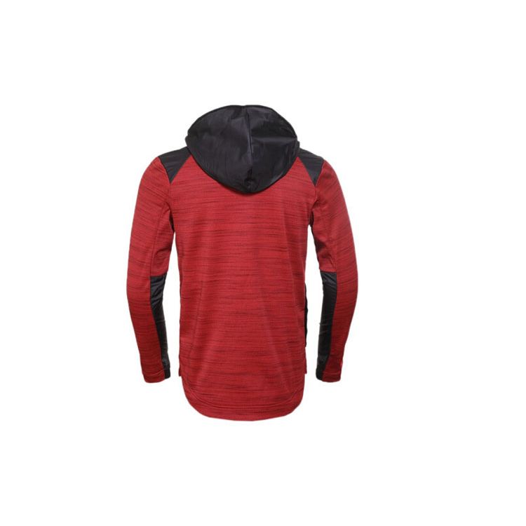 Nike Dri-FIT Basketball Sports Spliced Fleece-Lined Knit Hooded Jacket Men Jackets Red 857045-657