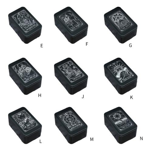 Rectangular Key Organizer Box Playing Card Storage Box Metal Money Coin Carry Box Candy Case Business Tarot Storage Tins