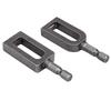 2pcs Universal Wire Knotter Iron Ergonomic 1 4 Inch Hex Shank Electric Drill Wire Twisting Tool