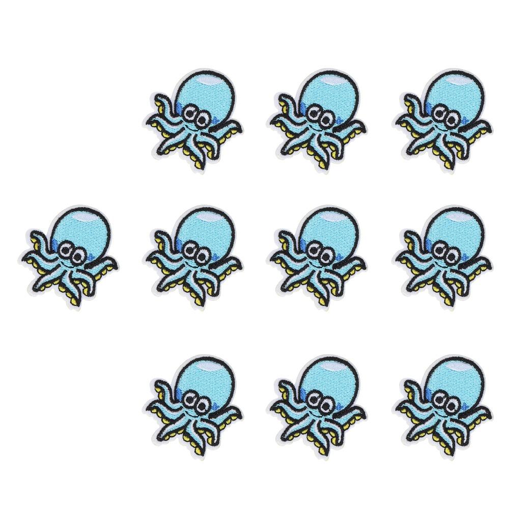 10Pcs Decorative Embroidered Design Cloth Stickers Vivid Pattern Embroidered Patches Iron On Patches For Shoes