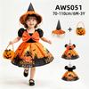 Halloween Girl Princess Dress With Embroidered Lace For Special Occasions