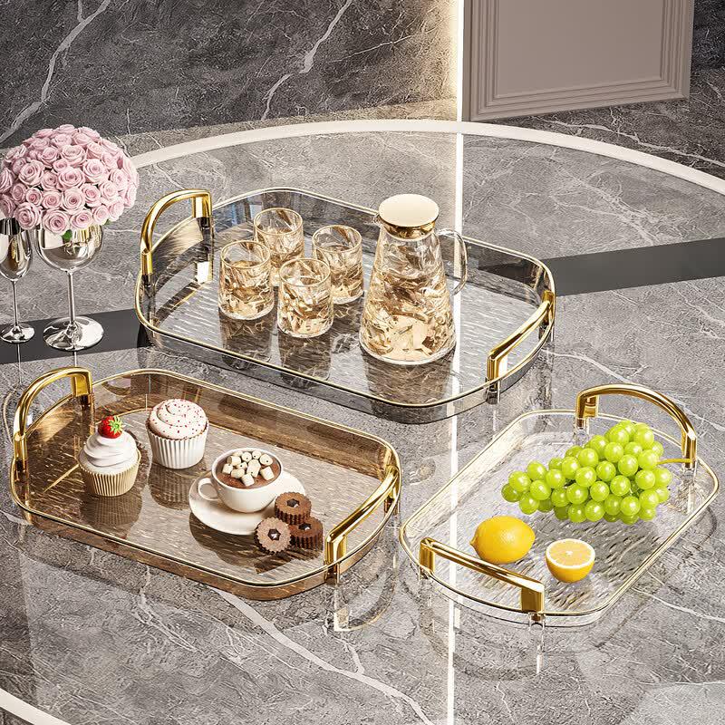 Aishangla Light Luxury Transparent PET Tray