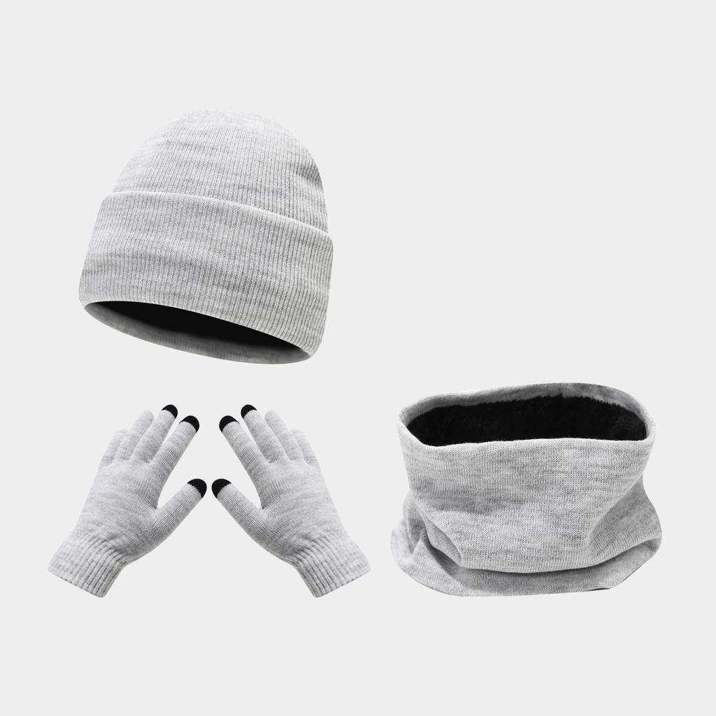 Acrylic Winter Scarf Hat Gloves Set For Skiing And Outdoor Cold Weather Comfort