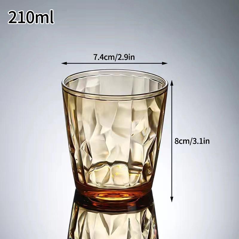 210/310ML Plastic Drinking Glasses Reusable Water Drinking Cup Shatterproof Wine Champagne Glasses for Home Bar Wedding Party
