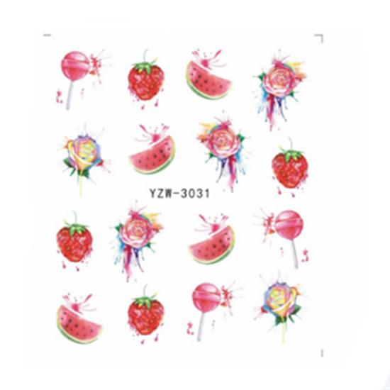 1pc 3D Nail Stickers Spring Summer Natural Flower Leaves Simulation Dried Flower Dragonfly Nail Applique Water Slides Decoration