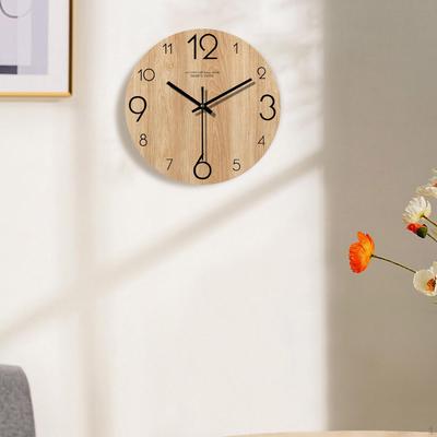 12inch Round Wall Clock for Home Decoration - Silent And Unique Design