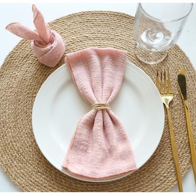 Set Of6 Cotton Cloth Napkins Gauze 32x32cm Fabric Kitchen Tea Table Towels for Home Wedding Decoration Christmas Napkin CJB001
