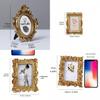 Vintage Resin Photo Frame With Gold Embossed Rose Pattern For Christmas And Anniversary Gifts