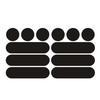 Motorcycle Helmet Invisible Black Reflective Stickers Round and Oval Wheel Arch Scratch Stickers  Night-time Safety Warning