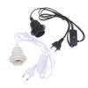 E27 220V EU Plug Lamp Base Holder With 1.8M ON/OFF Power Cord Hanging Pendant LED Light Fixture Lamp Bulbs Socket Adapters