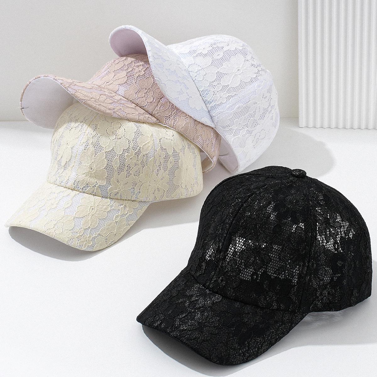 

Women s Lace Flower Duckbill Baseball Cap Medium (56-58cm) светло-желтого