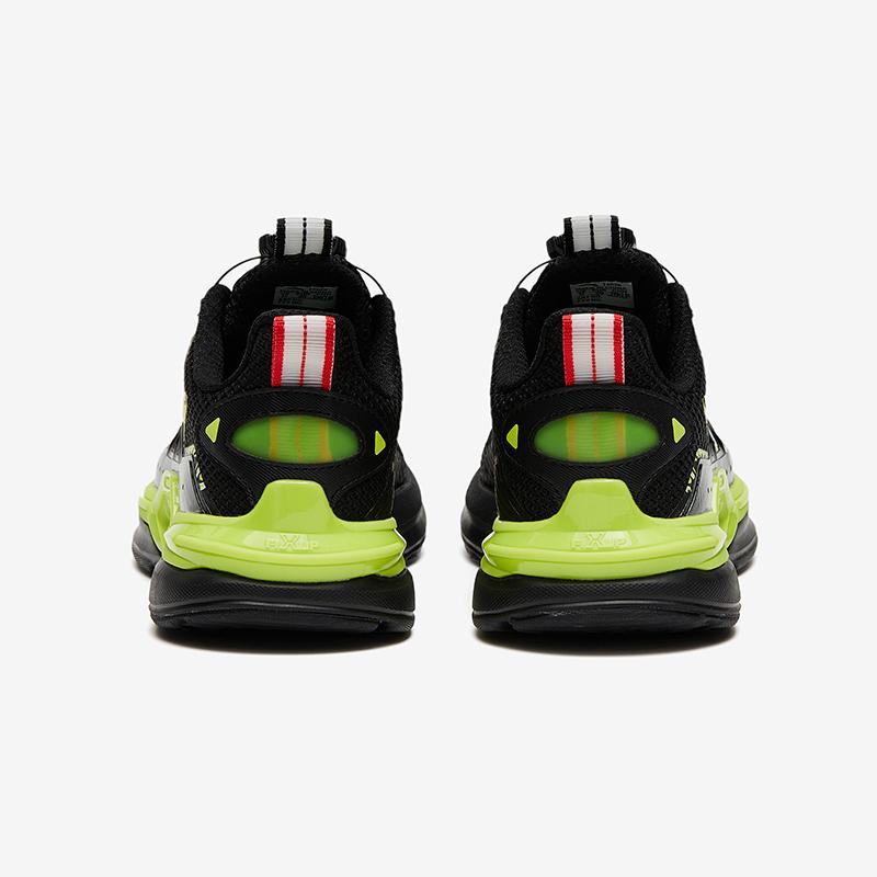 Anta Star Ring 3.0 Fabric Non-Slip Shock Absorbing Casual Shoes Kids Sneakers Black Green 312328801-3